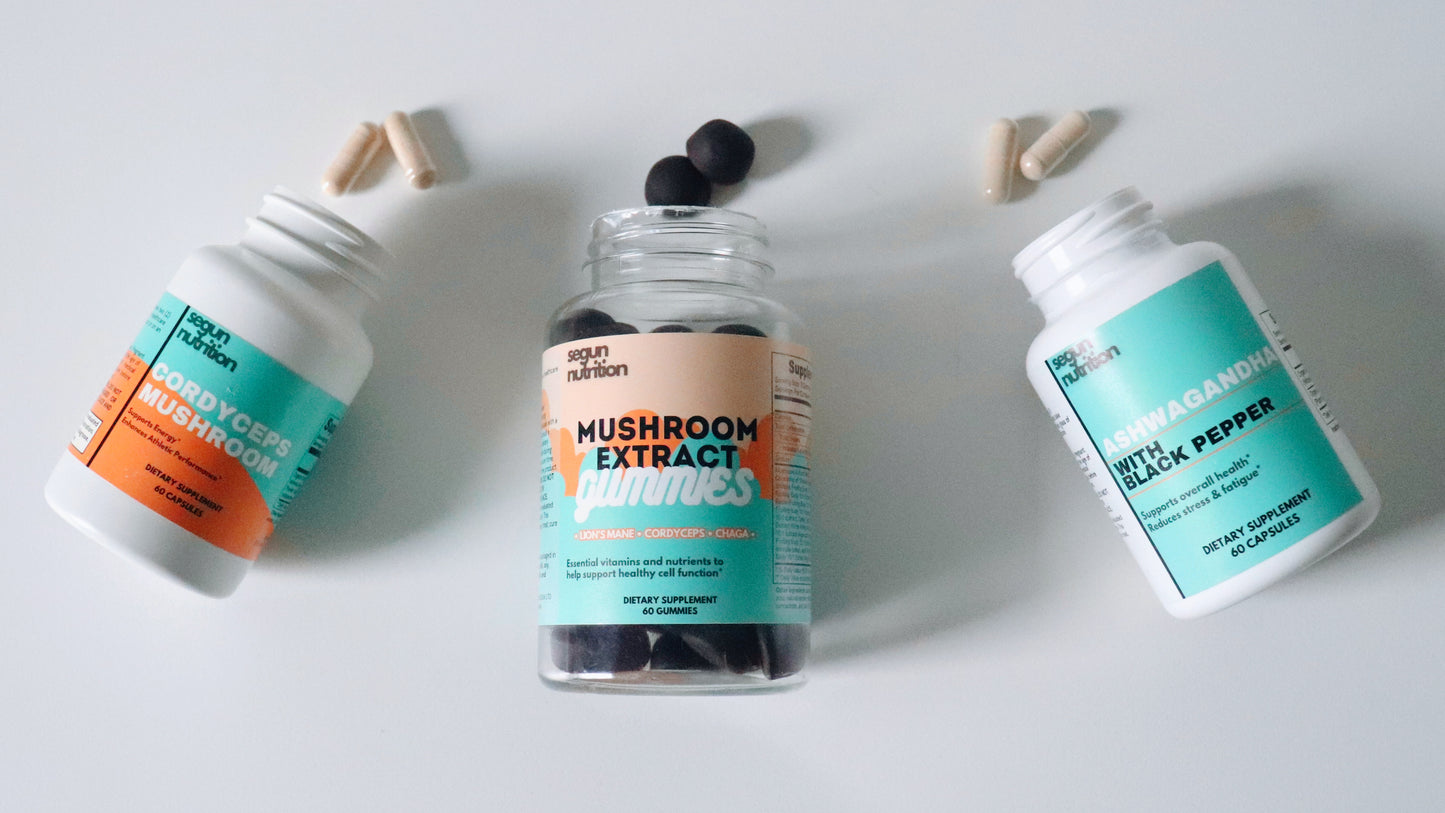 Peak Performance Bundle - Ashwagandha, Cordyceps and Mushroom Extract Gummies